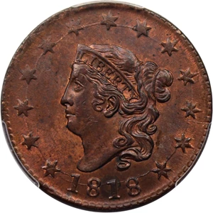 image for: 1818 1c PCGS MS63 RB