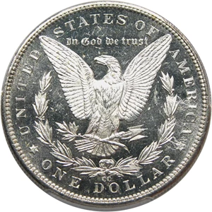 image for: 1889-CC $1 PCGS/CAC MS63 DMPL ex: California