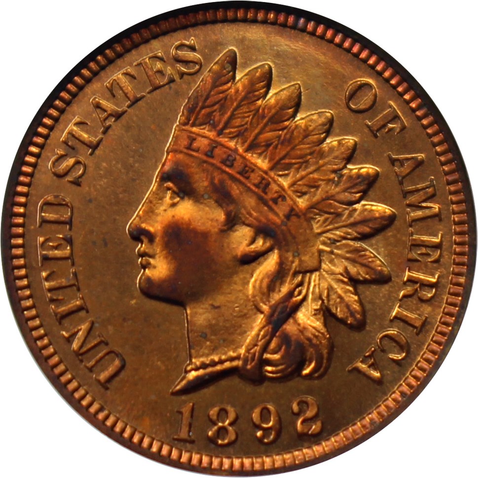 image for: 1892 1c NGC Proof 65 RD