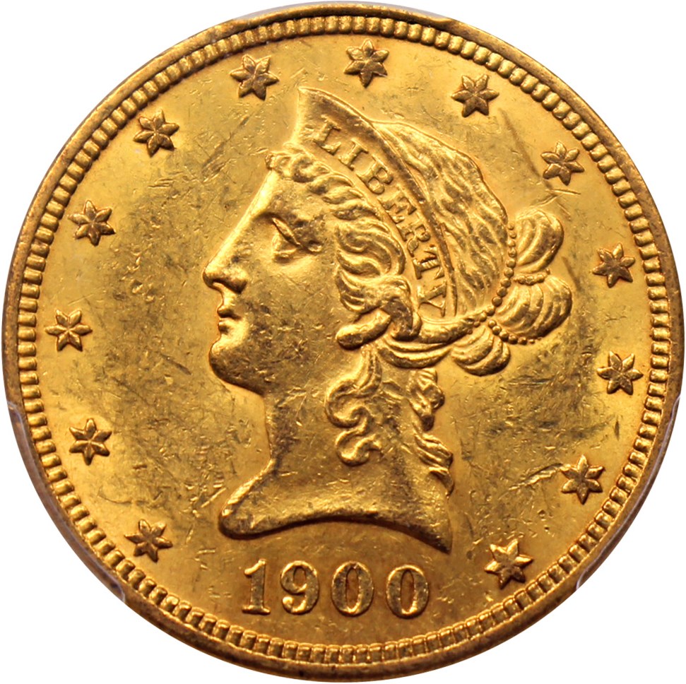 image for: 1900-S $10 PCGS/CAC MS61