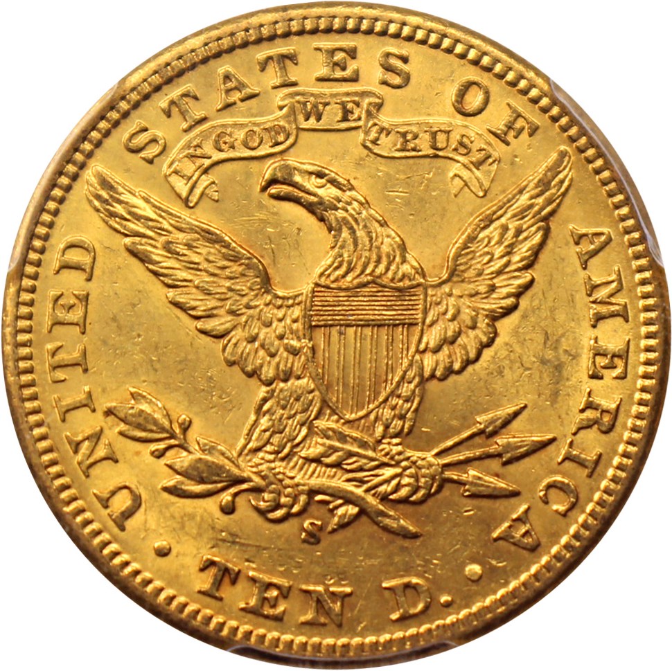 image for: 1900-S $10 PCGS/CAC MS61