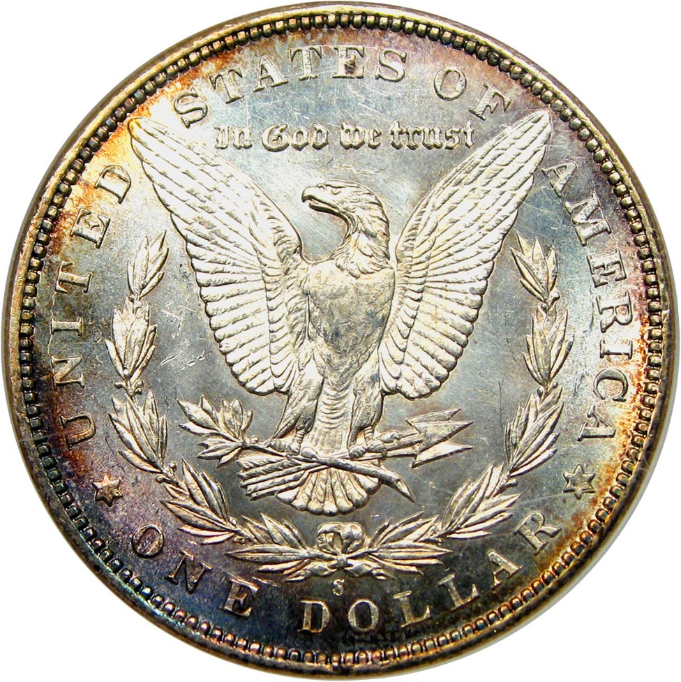 image for: 1895-S $1 NGC MS63 PL (OH)