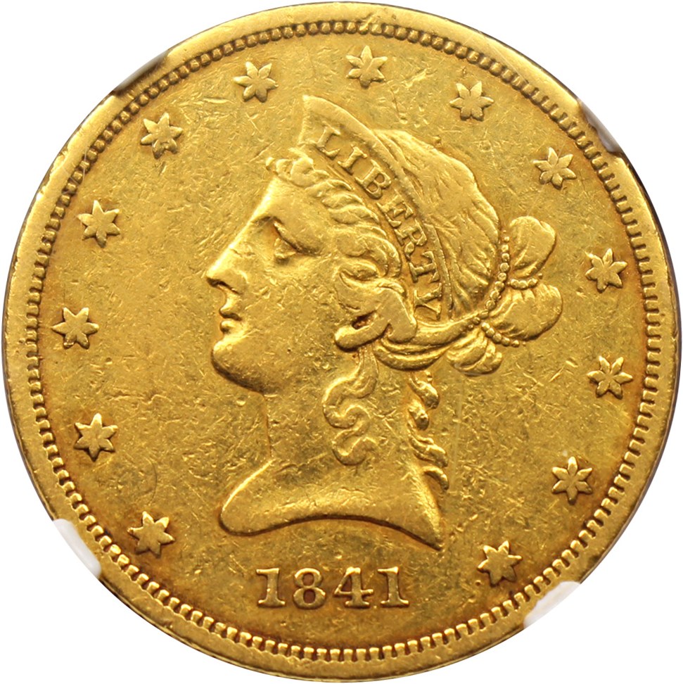 image for: 1841 $10 NGC VF30