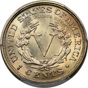 image for: 1912-S 5c PCGS MS66