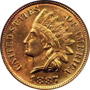 image for: 1887 1c NGC MS65 RD
