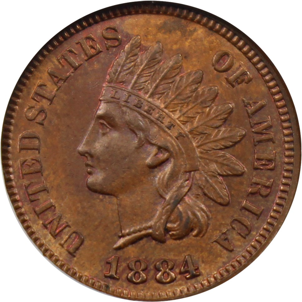 image for: 1884 1c NGC MS64 BN