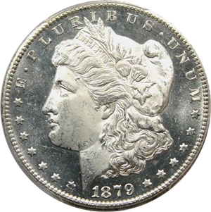 image for: 1879-CC $1 PCGS Secure MS64 PL