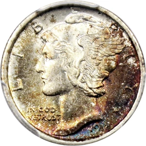 image for: 1918-S 10c PCGS/CAC MS65