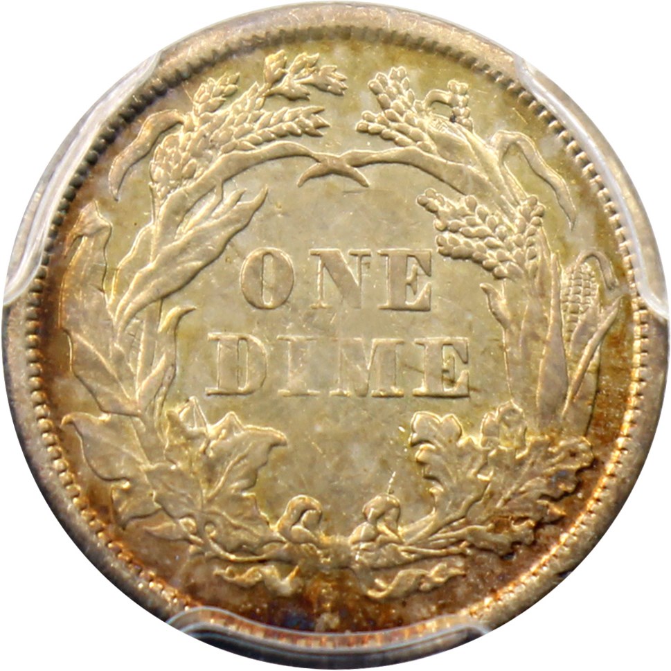 image for: 1873-S 10c PCGS AU58 (Arrows)
