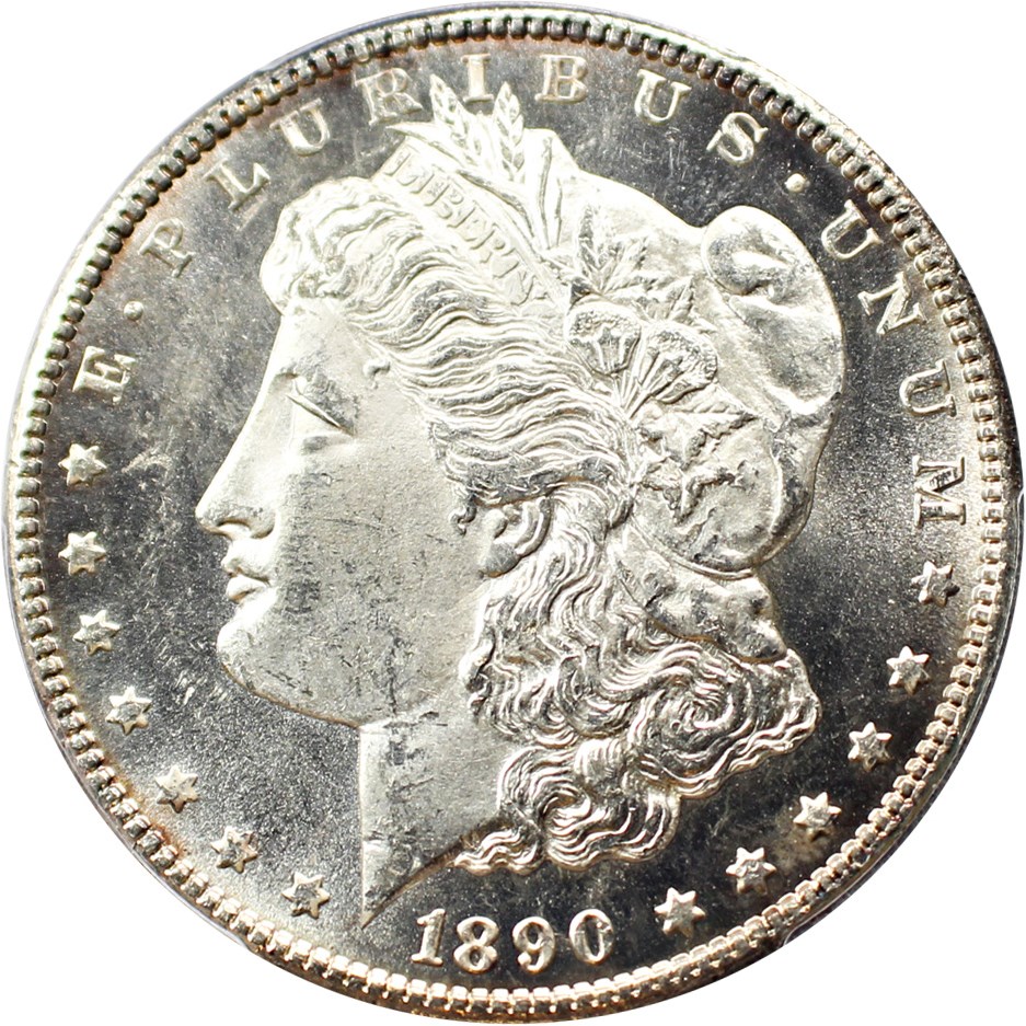 image for: 1890-CC $1 PCGS MS64 PL