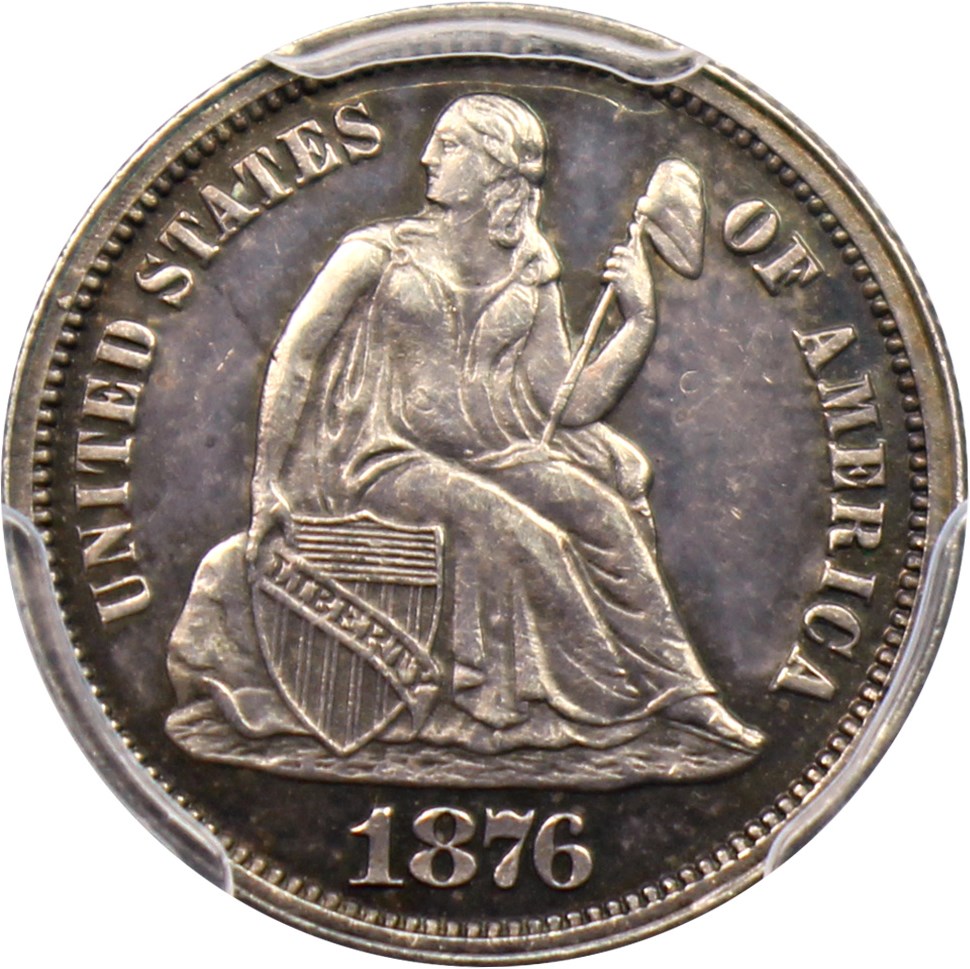 image for: 1876 10c PCGS Proof 63