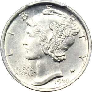 image for: 1920-S 10c PCGS/CAC MS64 FB