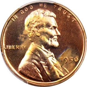 image for: 1950 1c PCGS Proof 65 RD