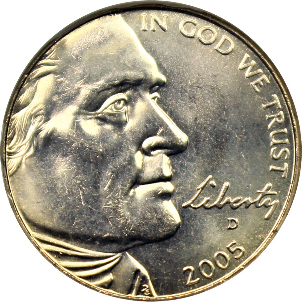 image for: 2005-D Bison 5c ANACS MS64 (Speared Bison)