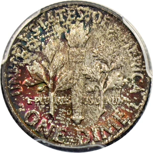 image for: 1964-D 10c PCGS MS66 FB