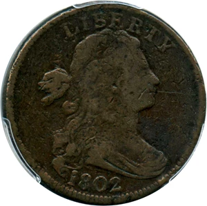 image for: 1802 1c PCGS VG-10 BN (No Stems)