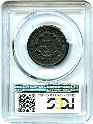 image for: 1813 1c PCGS Genuine VF Details (Env. Damage)