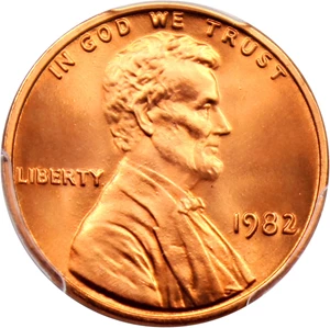 image for: 1982 1c PCGS MS68 RD (Zinc, Large Date)