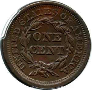 image for: 1851 1c PCGS AU Details (Env. Damage)