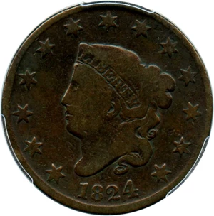 image for: 1824 1c PCGS Good-06 BN