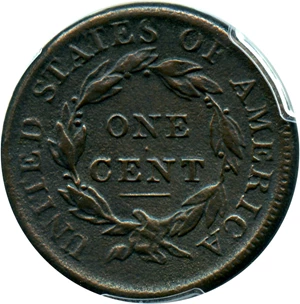 image for: 1813 1c PCGS Genuine VF Details (Env. Damage)