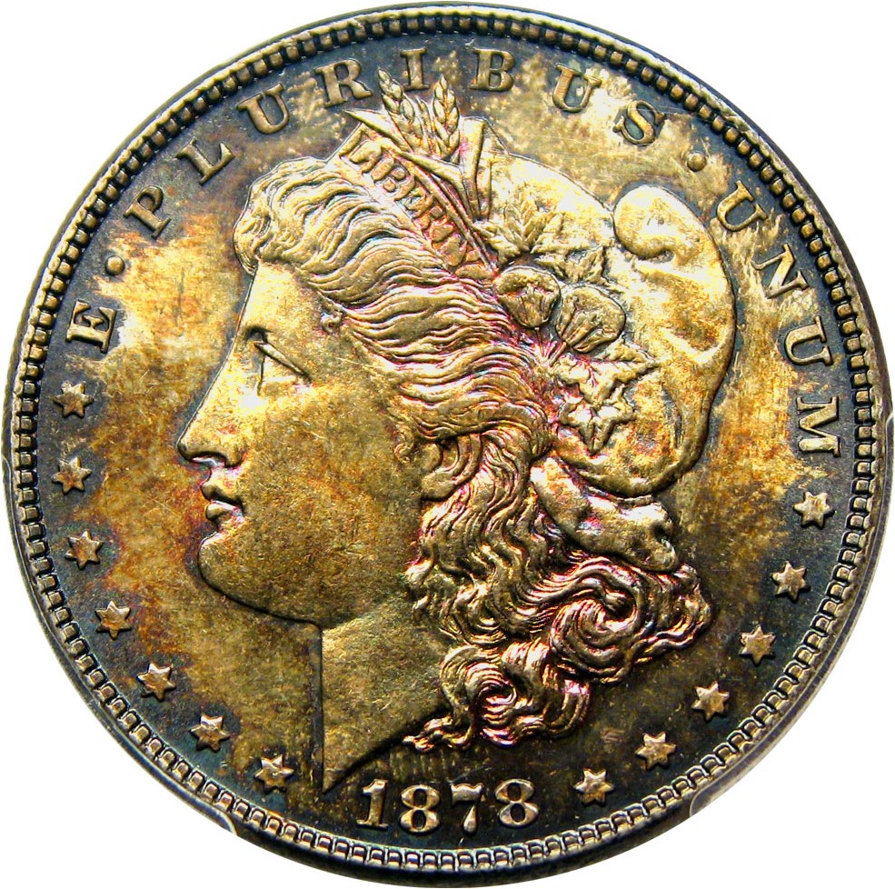 image for: 1878 7TF $1 PCGS MS65 (Reverse of 1878, VAM-31 Lines Thru Leg)