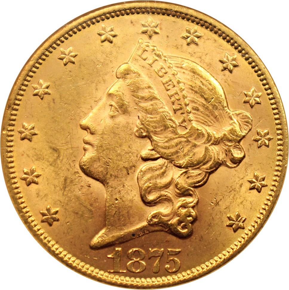 image for: 1875 $20 NGC/CAC MS62
