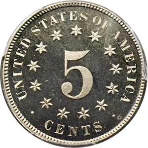 image for: 1880 5c PCGS Proof 67 CAM