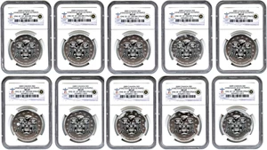 image for: Canada: Lot of 10 2009 $5 Vancouver 2010 Olympics NGC MS69