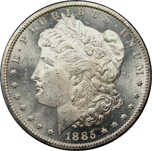 image for: 1885-CC $1 NGC/GSA/CAC MS63 PL