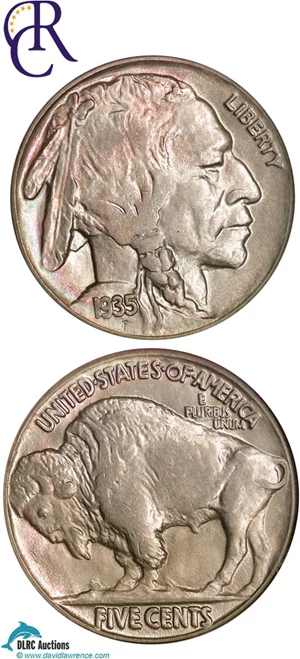 image for: 1935 5c Double Die Reverse NGC MS64 (FS-018)