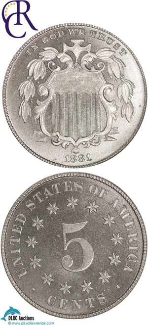 image for: 1881 5c NGC Proof 67