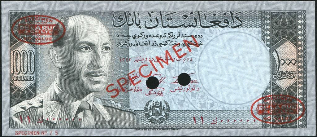  Diagonal red SPECIMEN and DLR oval ovpts front/back; horizontal red SPECIMEN No # ovpt lower left front; all-zero s/n 