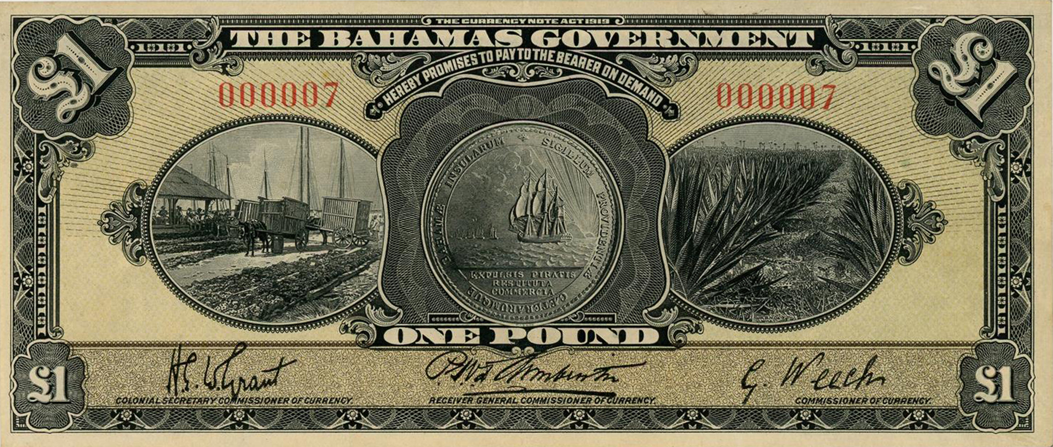  1919 Sig 1: Grant/Armbrister/Weech No prefix 