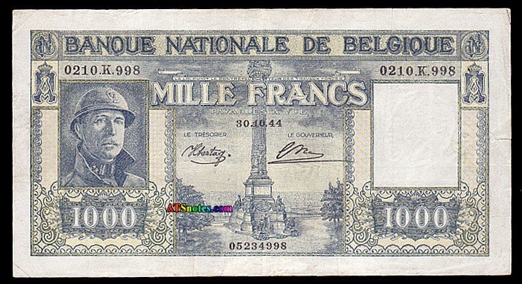  16 10 1944 - 03 11 1944 Sig Sontag/Theunis Series 0035 - 0231 70,135,560 notes (all) 