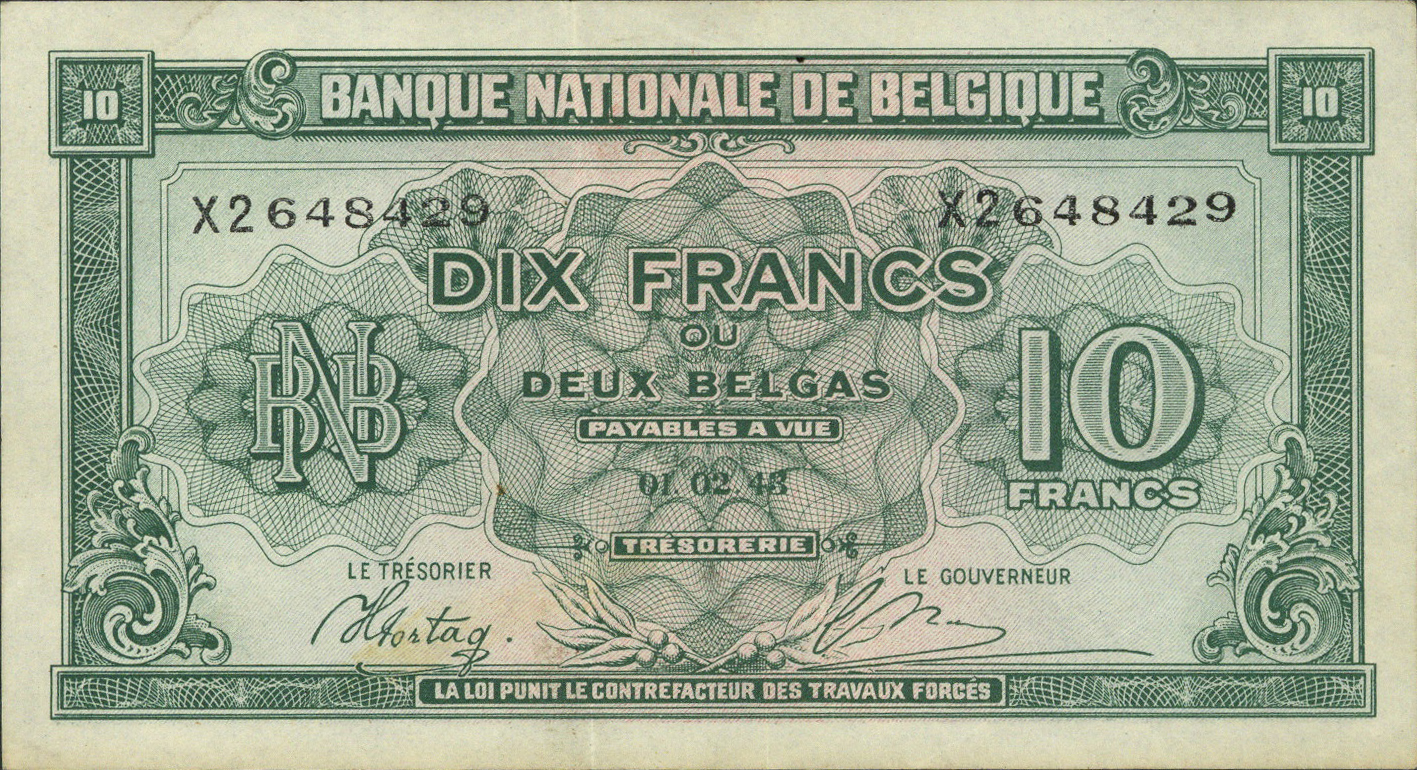  01 02 43 Sig Sontag/Theunis Series A1 - W1, A2 - X2, A3 - F3 56,000,000 notes Intro: 08 10 1944 