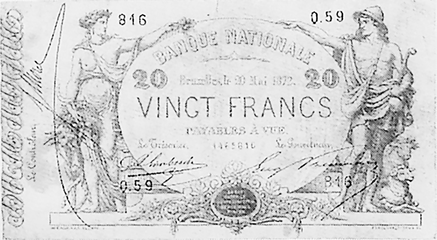  18 05 1870 - 04 03 1873 Sig Morel/Limbosch/Prévinaire Series 35 - 59 