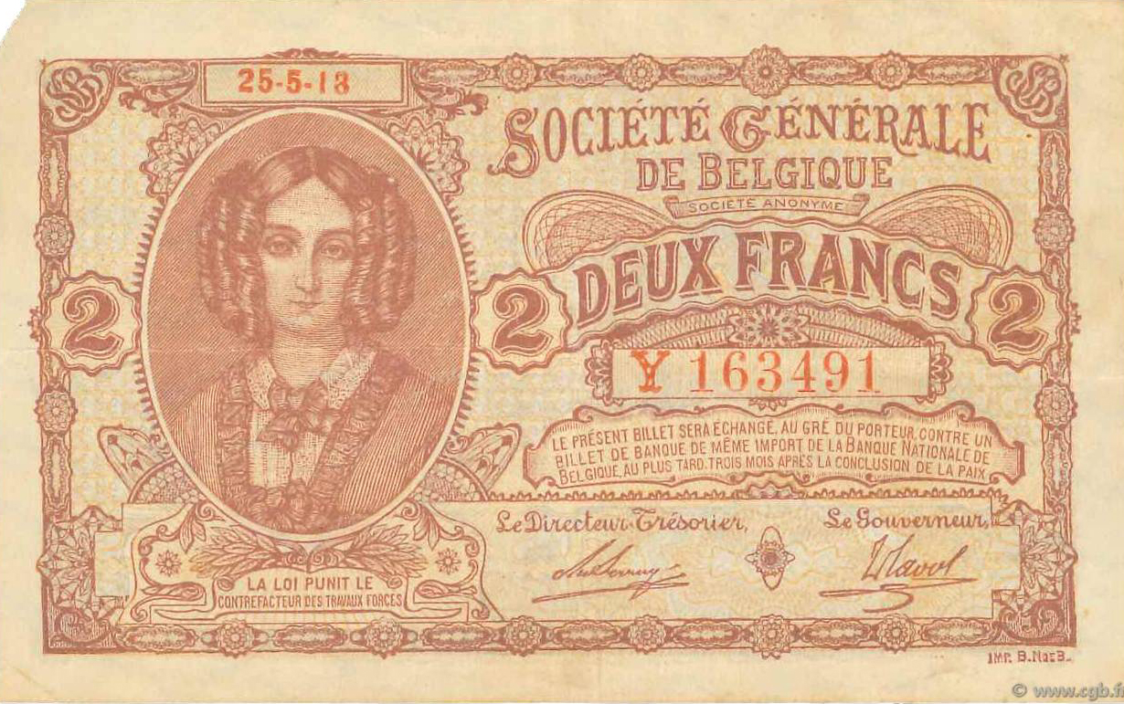  01 04 1915 - 25 05 1918 Sig 1: Serruys/Jadot Series A - Y 23,910,000 notes 