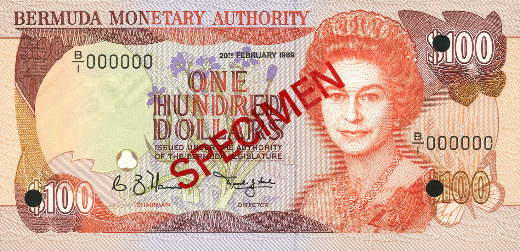  Diagonal red SPECIMEN ovpt front/back; all-zero s/n 