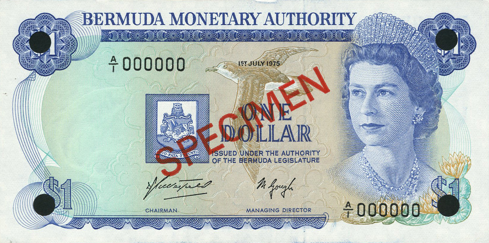  Diagonal red SPECIMEN ovpt front/back; all-zero s/n 