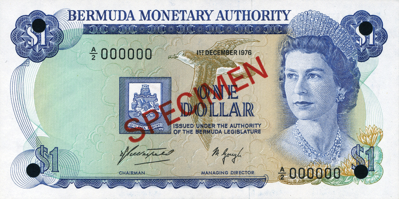  Diagonal red SPECIMEN ovpt front/back; all-zero s/n 