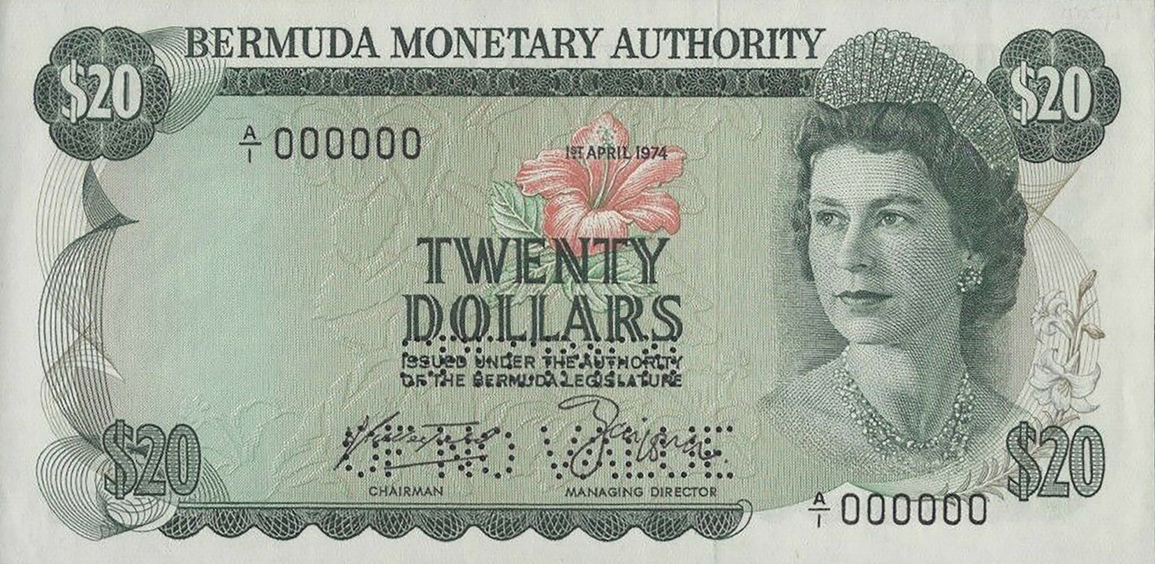  Horizontal SPECIMEN / OF NO VALUE perf; all-zero s/n 