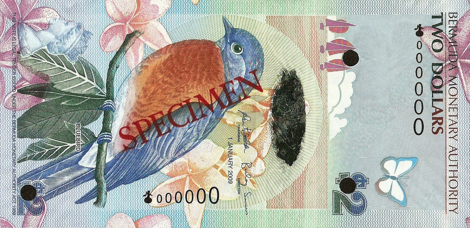  Diagonal red SPECIMEN ovpt front/back; horizontal red SPECIMEN NO # ovpt left back; all-zero s/n 