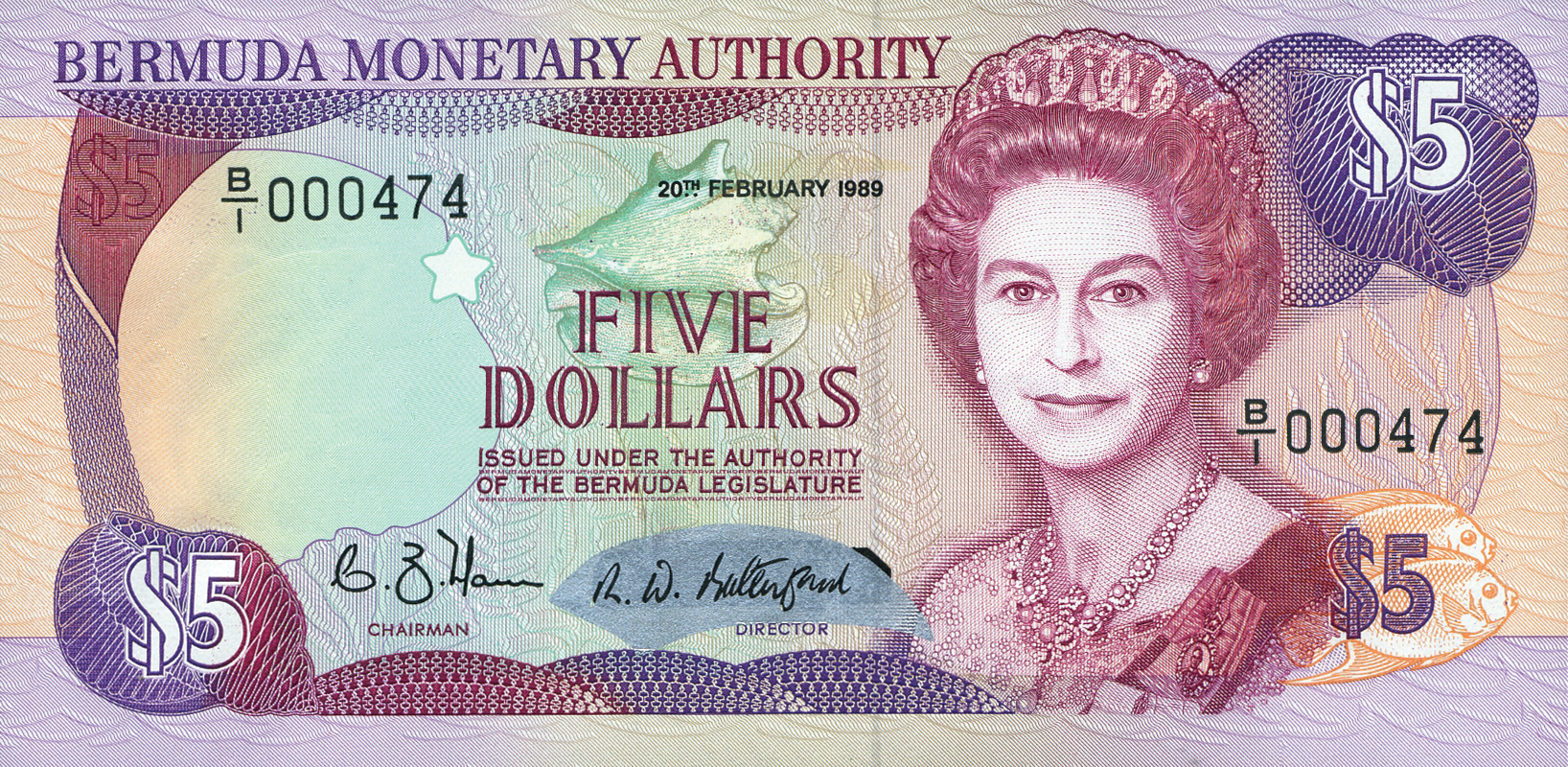  20TH FEBRUARY 1989 Sig 7: Mann/Butterfield s/n B/1 000,001 - B/1 600,000 