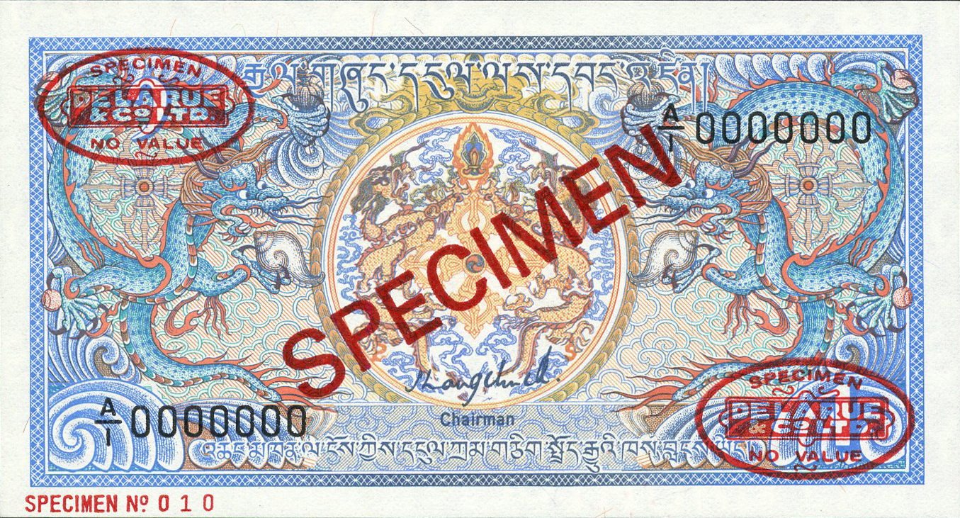  Diagonal red SPECIMEN and DLR oval ovpts; horizontal red SPECIMEN NO # ovpt lower left; all-zero s/n 