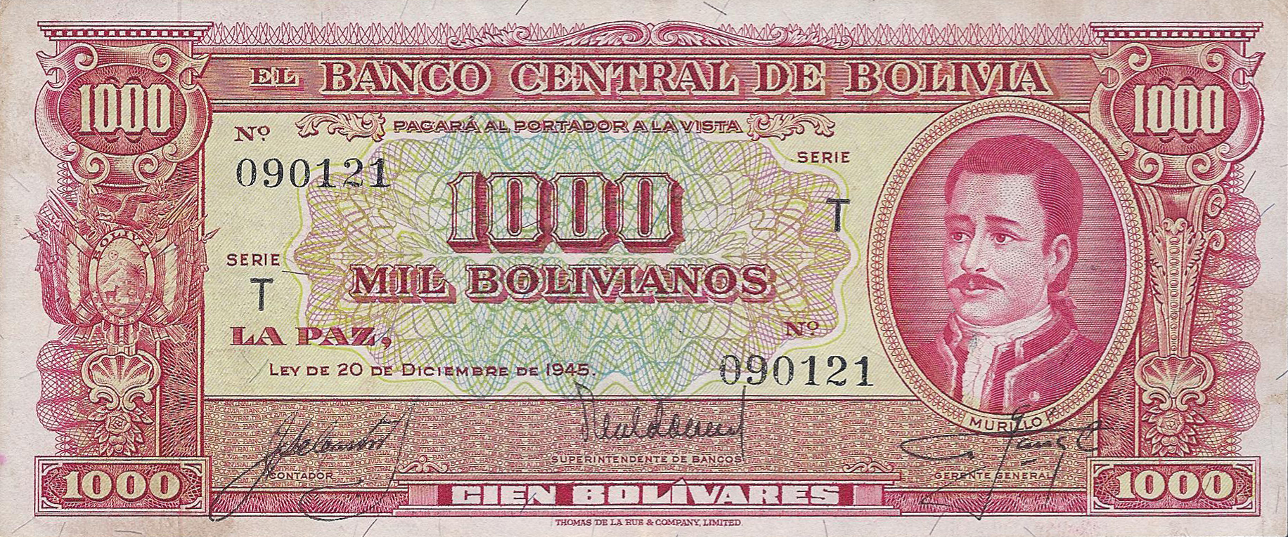  20 de Diciembre de 1945 Sig 30: Castillo/Maldonado/Sánchez Series A - V Intro: 1955 