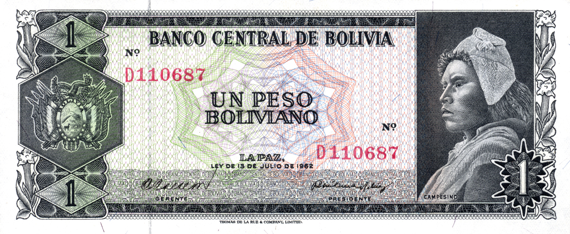  13 DE JULIO DE 1962 Sig 45: Calderón/Lema Prefix A - E Intro: 1963 