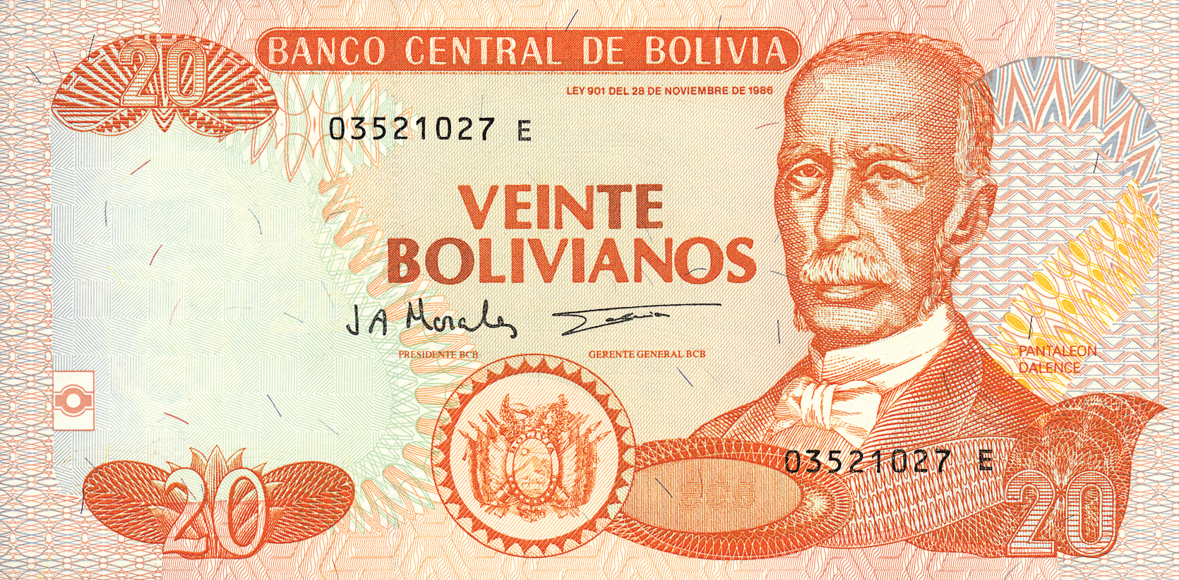  Sig 87: Morales/Valencia Printer: F C OBERTHUR Suffix E Intro: 1997 