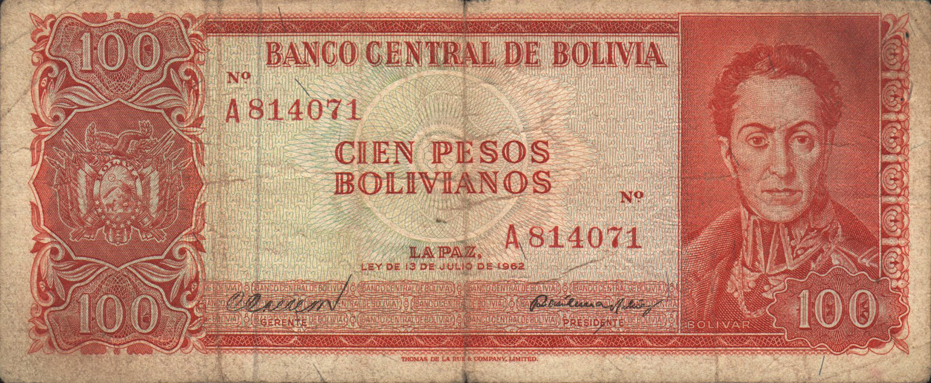  13 DE JULIO DE 1962 Sig 45: Calderón/Lema Prefix A Intro: 1963 