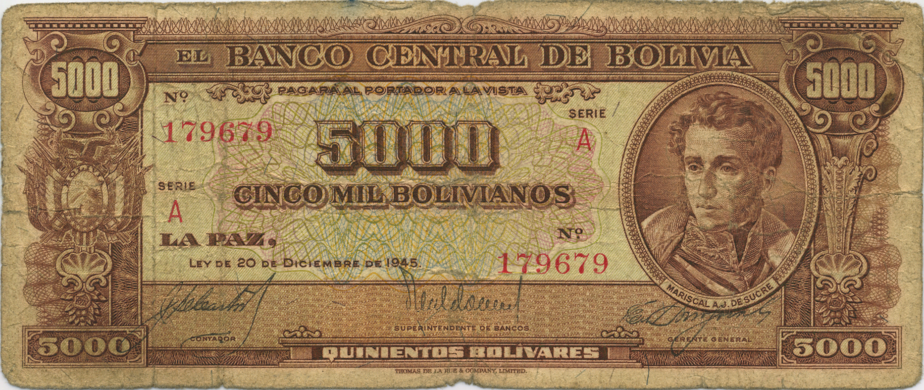  20 de Diciembre de 1945 Sig 29: Castillo/Maldonado/Hinojosa Series A Intro: 1954 